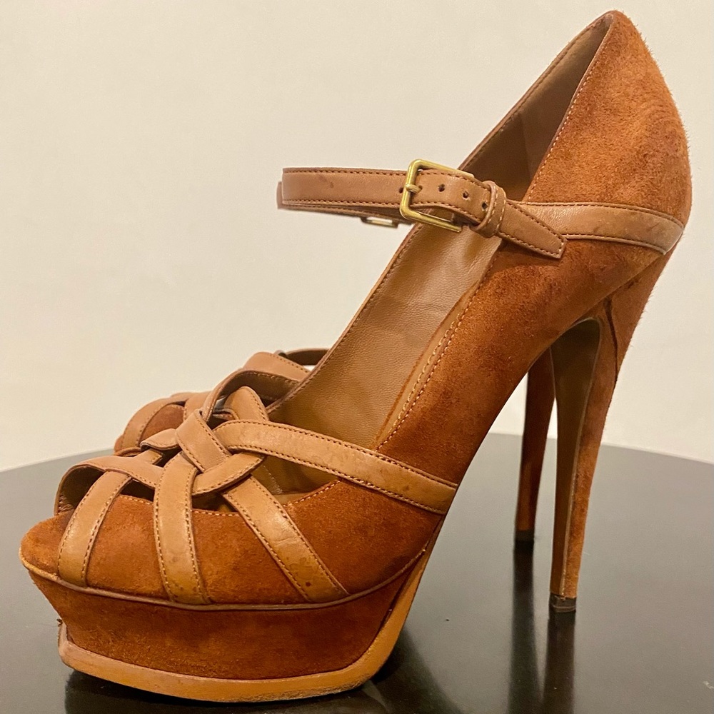 Yves Saint Laurent Mary Jane Platform Heels